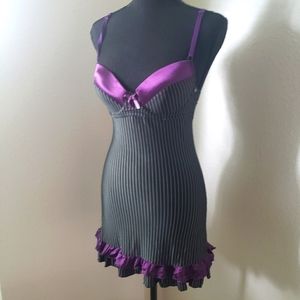Just In: New Purple Striped Sexy Chemise